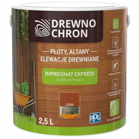 Impregnat Express Cedr 2,5L Drewnochron
