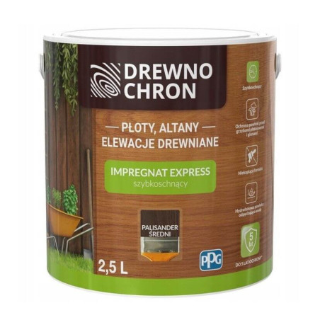Impregnat Express Palisander Średni 2,5L Drewnochron