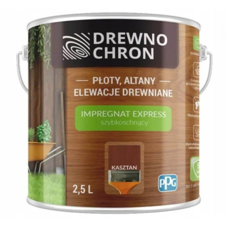 Impregnat Express Kasztan 2,5L Drewnochron