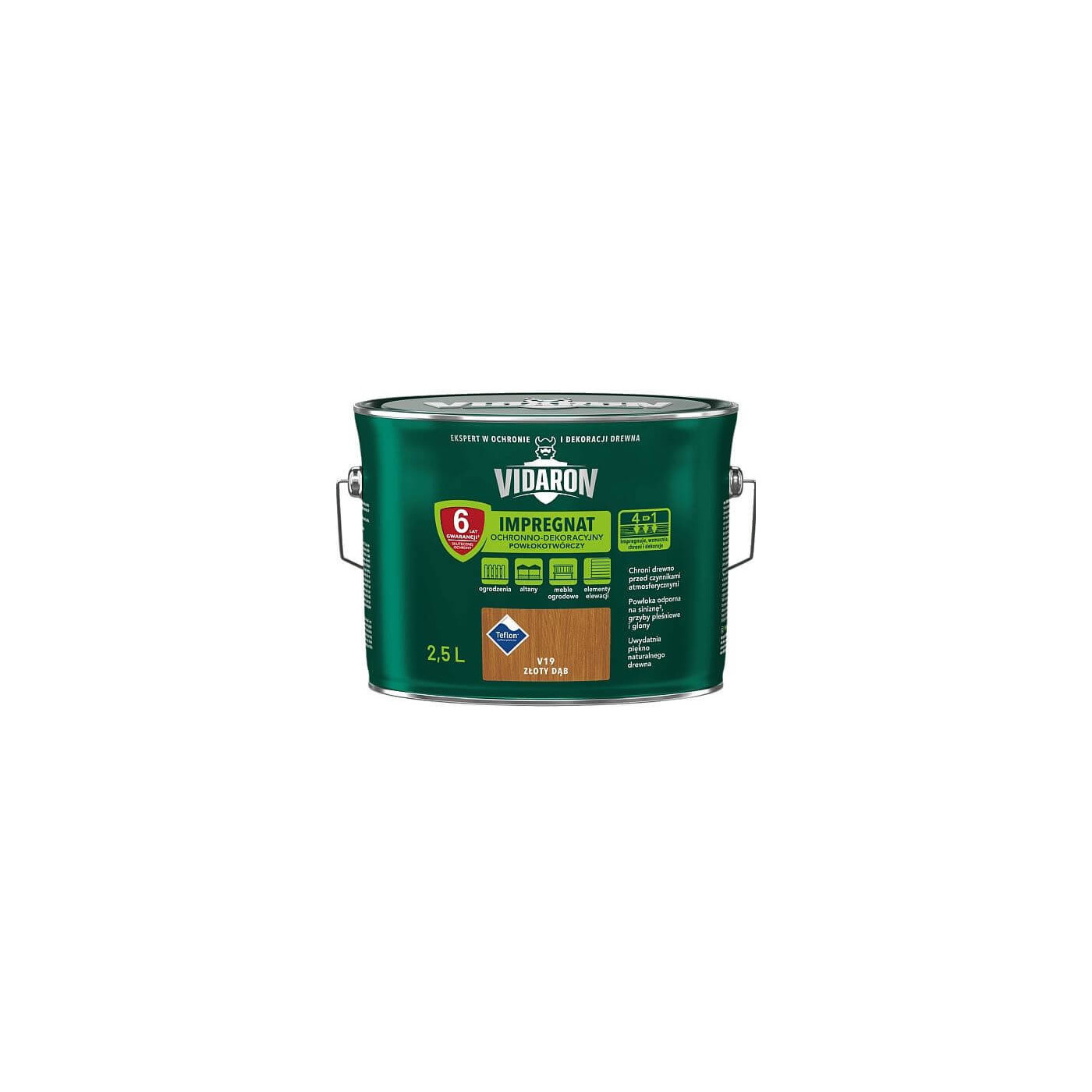 Impregnat Powłokotwórczy Vidaron 2.5L Dąb Złoty V19 Vidaron