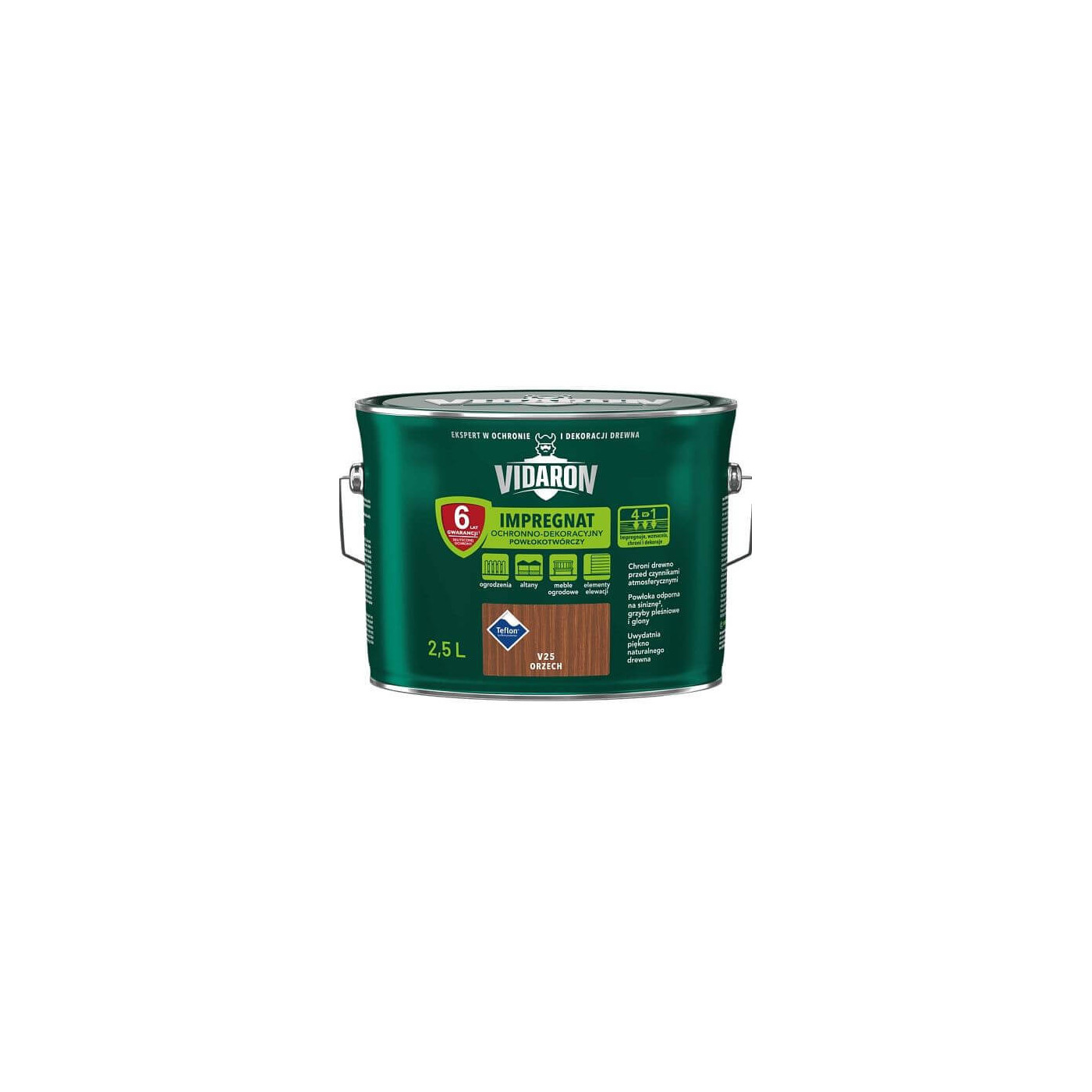 Impregnat Powłokotwórczy Vidaron 2.5L Orzech V25 Vidaron