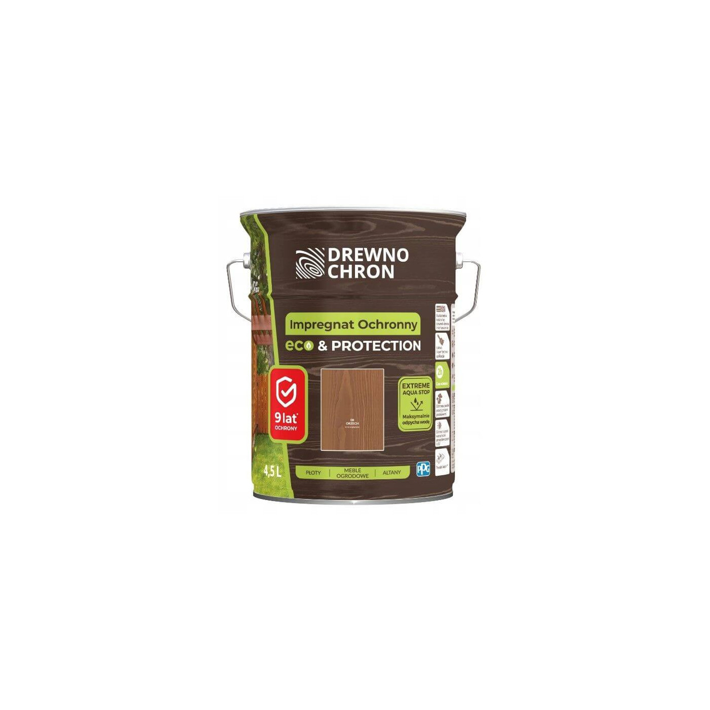 Impregnat Ochronny Eco&Protection Orzech 4.5L Drewnochron