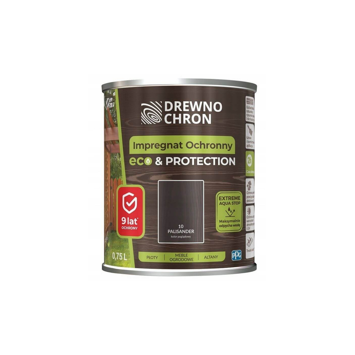 Impregnat Ochronny Eco&Protection Palisander 0.75L Drewnochron