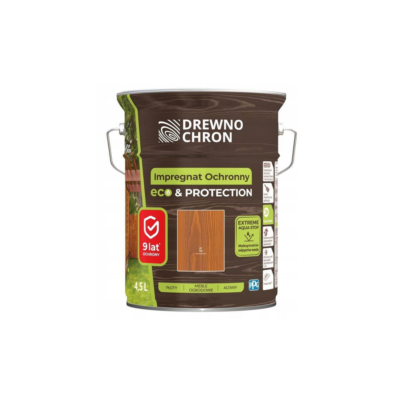 Impregnat Ochronny Eco&Protection Tik 4.5L Drewnochron