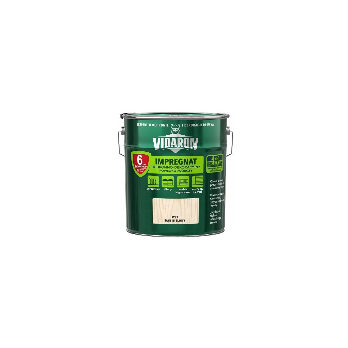 Impregnat Powłokotwórczy Vidaron 10L Bielony V17 Vidaron