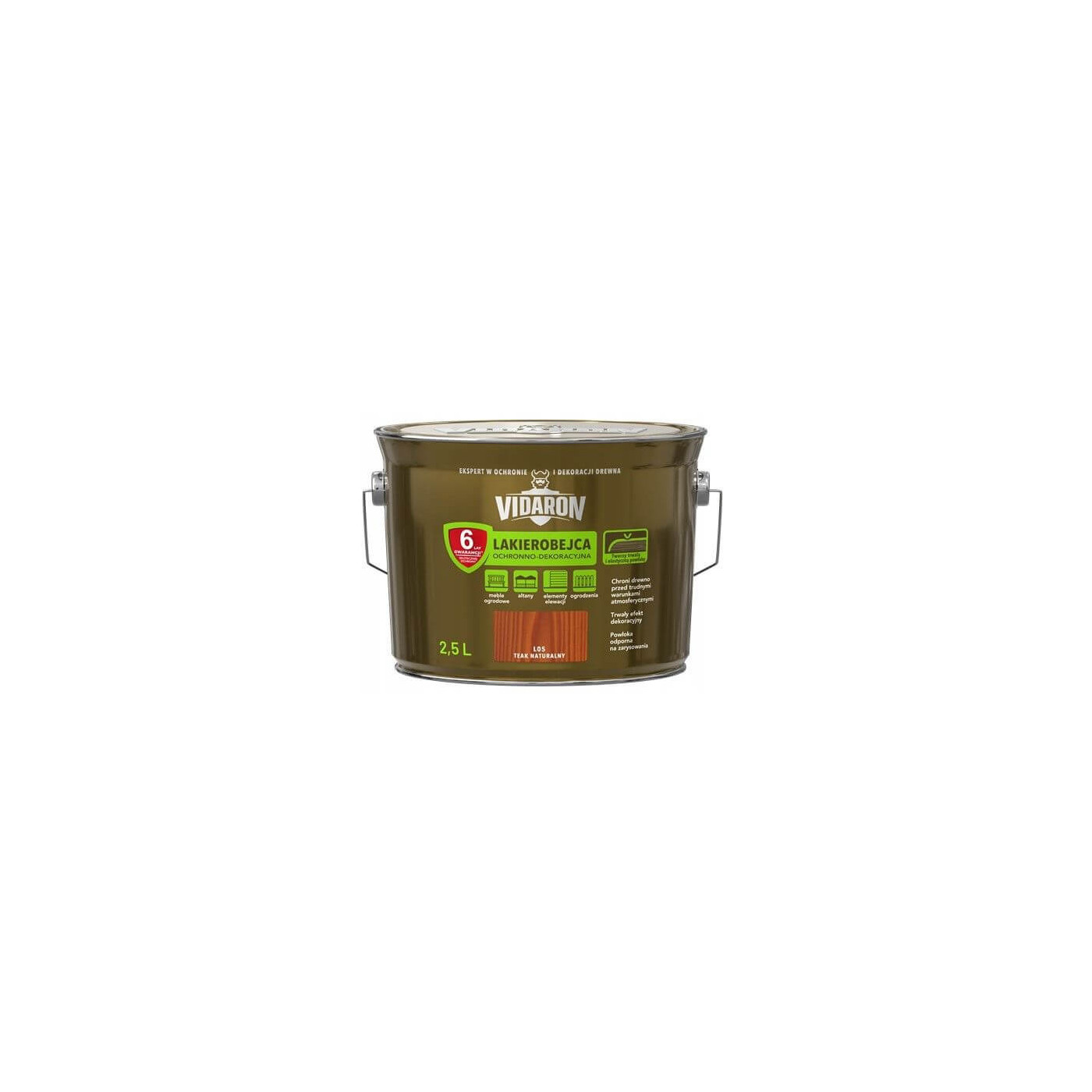 Lakierobejca Ochronno-Dekoracyjna Teak Naturalny 2,5L Vidaron