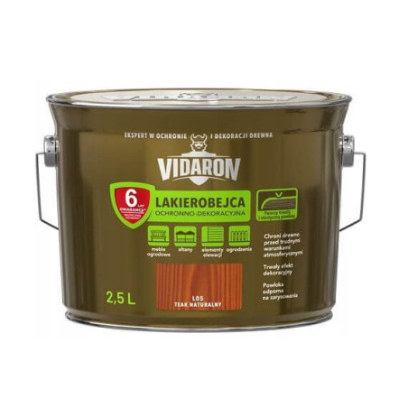 Lakierobejca Ochronno-Dekoracyjna Teak Naturalny 2,5L Vidaron