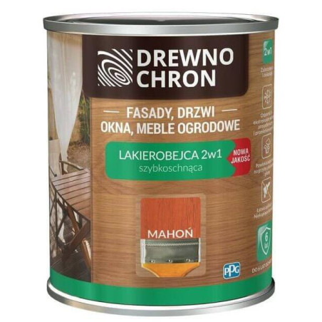 Lakierobejca 2 W 1 Mahoń 0,2L Drewnochron