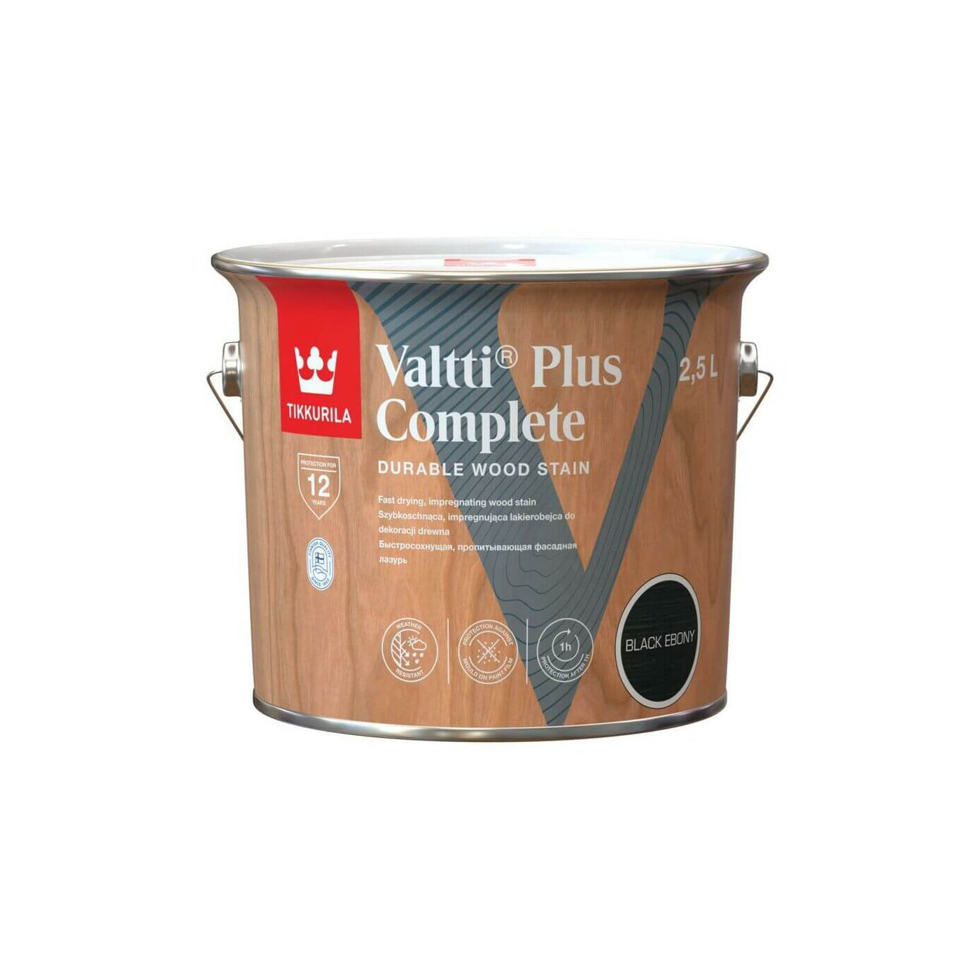 Lakierobejca Valtti Plus Complete Black Ebony 2,5L Tikkurila