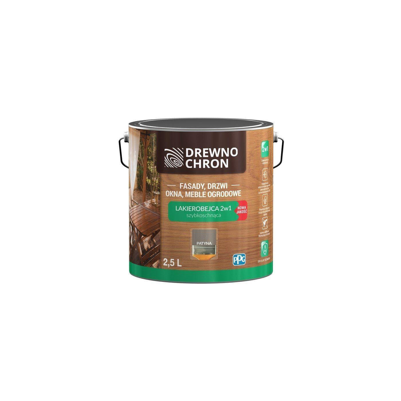 Lakierobejca 2w1 Patyna 2.5L Drewnochron