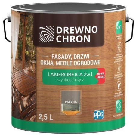 Lakierobejca 2w1 Patyna 2.5L Drewnochron