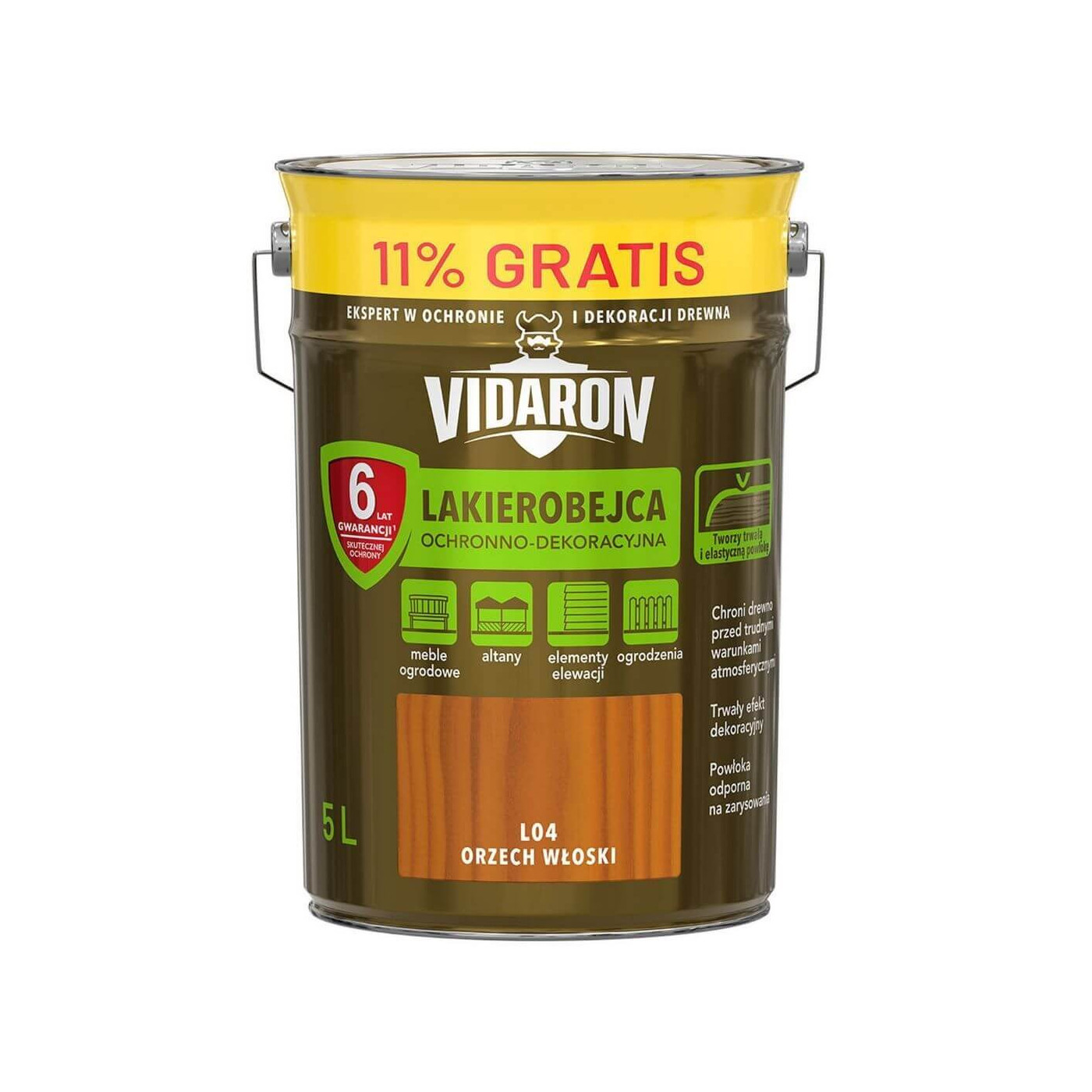Lakierobejca Orzech Włoski L04 5 L Vidaron