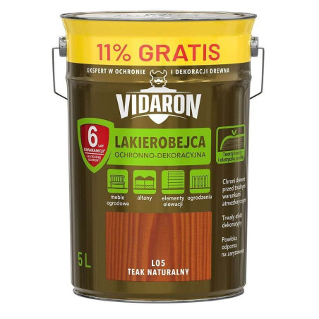 Lakierobejca Teak Naturalny L05 5 L Vidaron