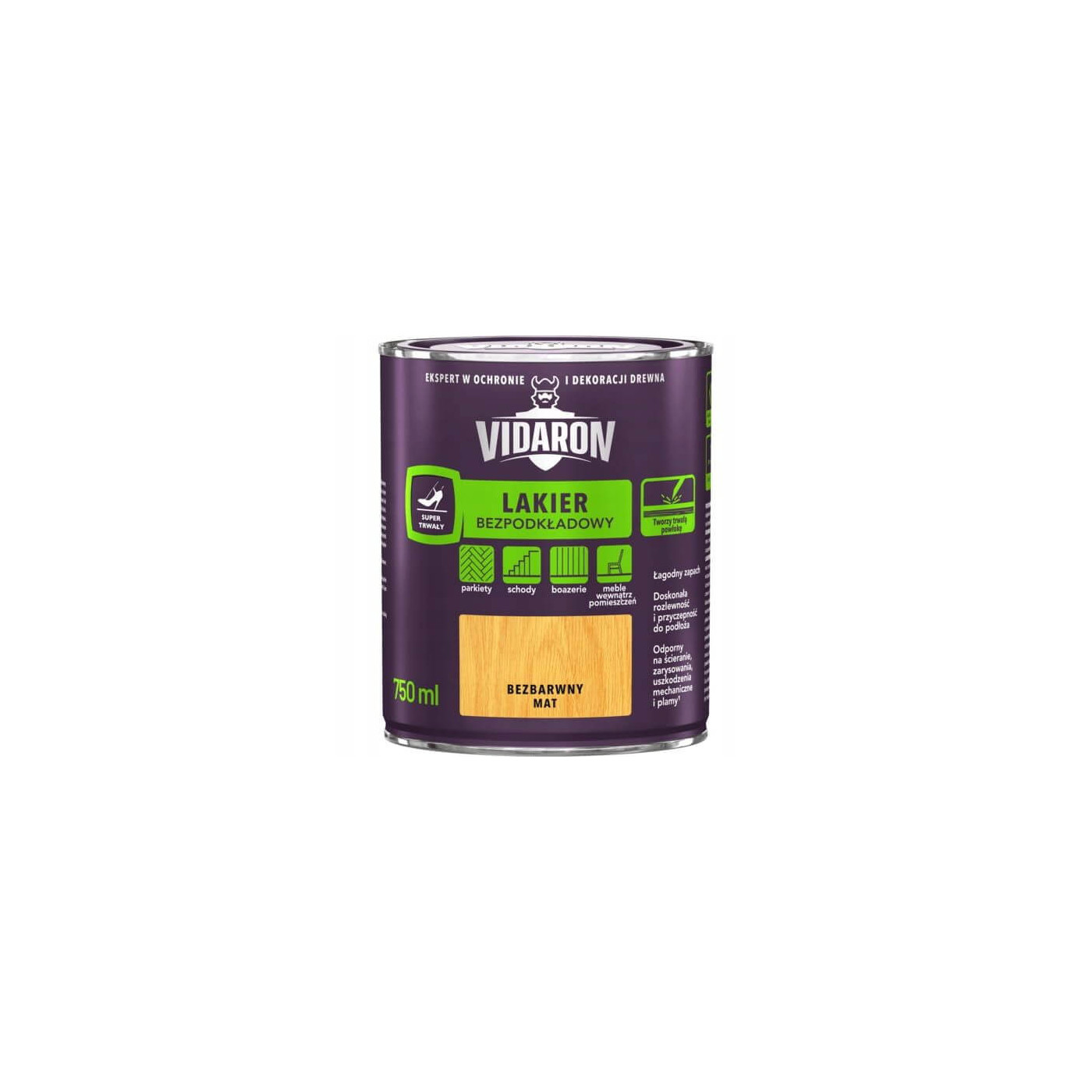 Lakier Bezpodkładowy Mat 750 ml Vidaron