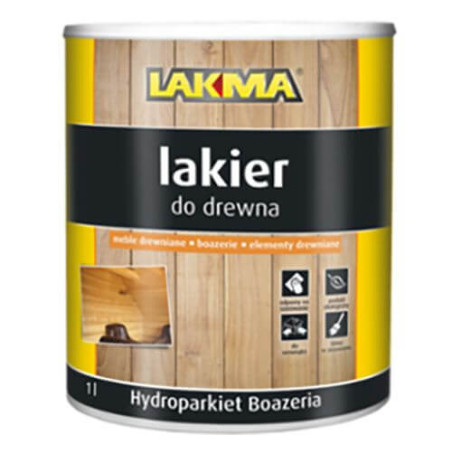Lakier Hydroparkiet Połysk 1L Lakma