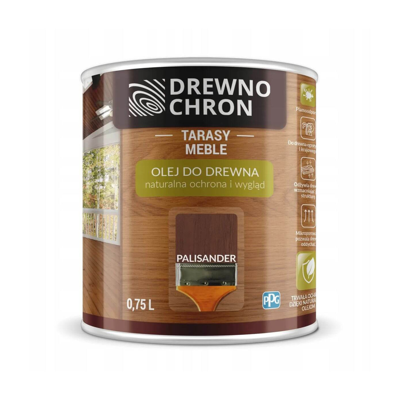 Olej Do Drewna Palisander 0,75L Drewnochron
