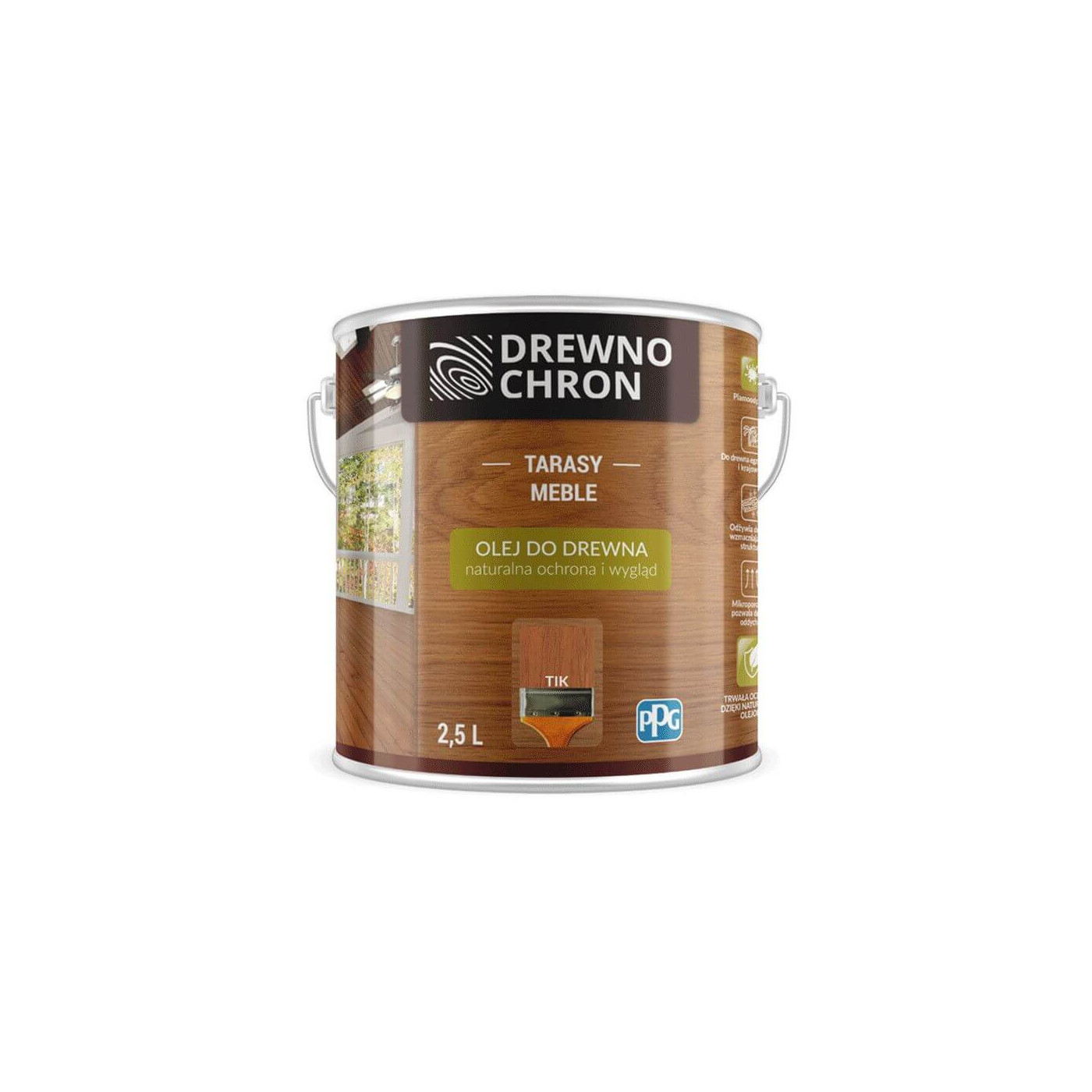 Olej Do Drewna Tik 2,5L Drewnochron