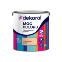 Farba Lateksowa Moc Koloru Morelowy Krem 2,5l Dekoral
