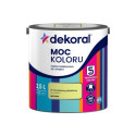 Farba Lateksowa Moc Koloru Groszkowy Pastelowy 2,5l Dekoral