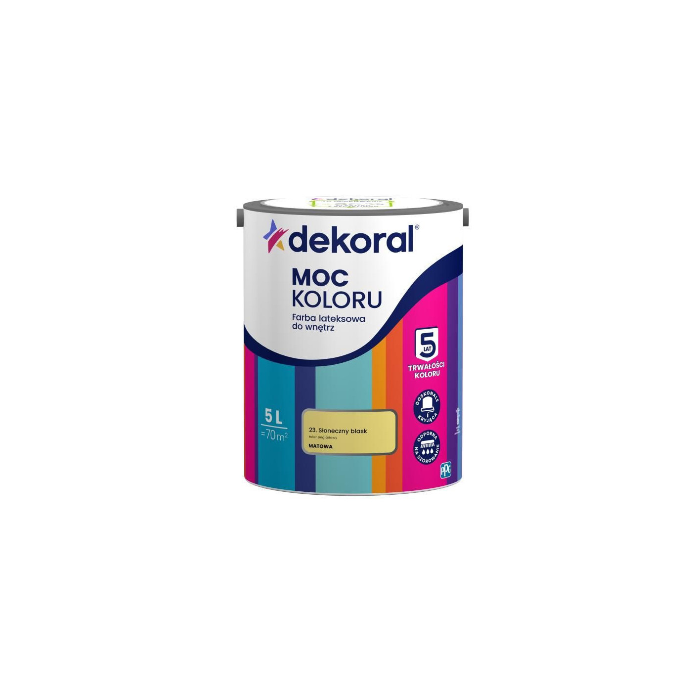 Farba Lateksowa Moc Koloru Słoneczny Blask 5l Dekoral