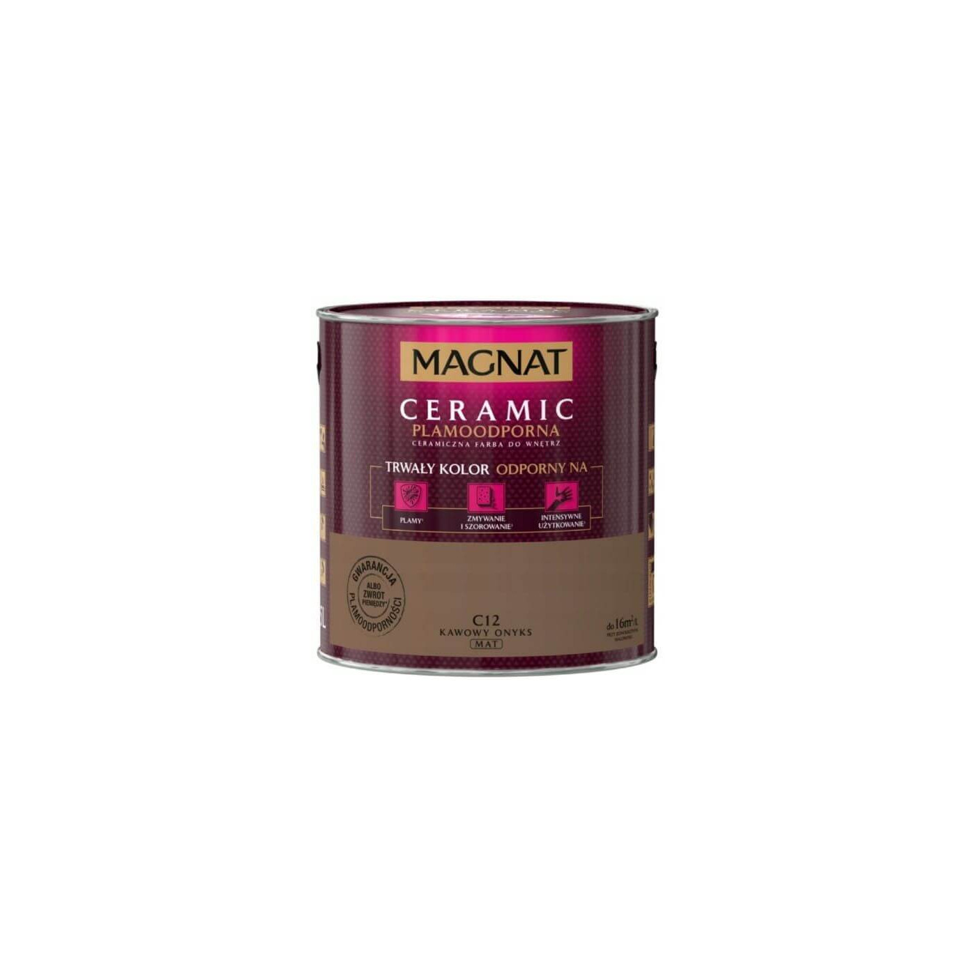 Farba Ceramiczna Magnat Ceramic C12 Kawowy Onyks 2,5l