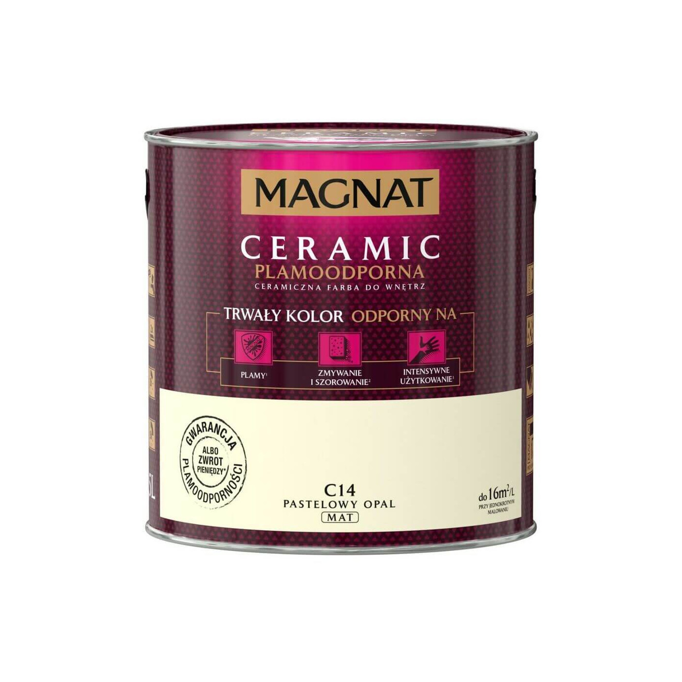Farba Ceramiczna Magnat Ceramic C14 Pastelowy Opal 2,5l