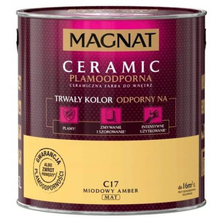 Farba Ceramiczna Magnat Ceramic C17 Miodowy Amber 2,5l