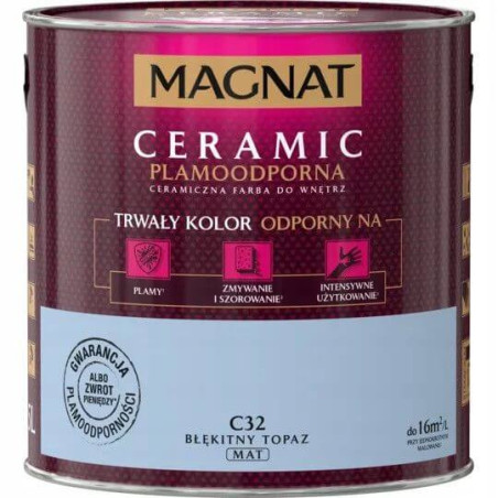 Farba Ceramiczna Magnat Ceramic C32 Błękitny Topaz 2,5l