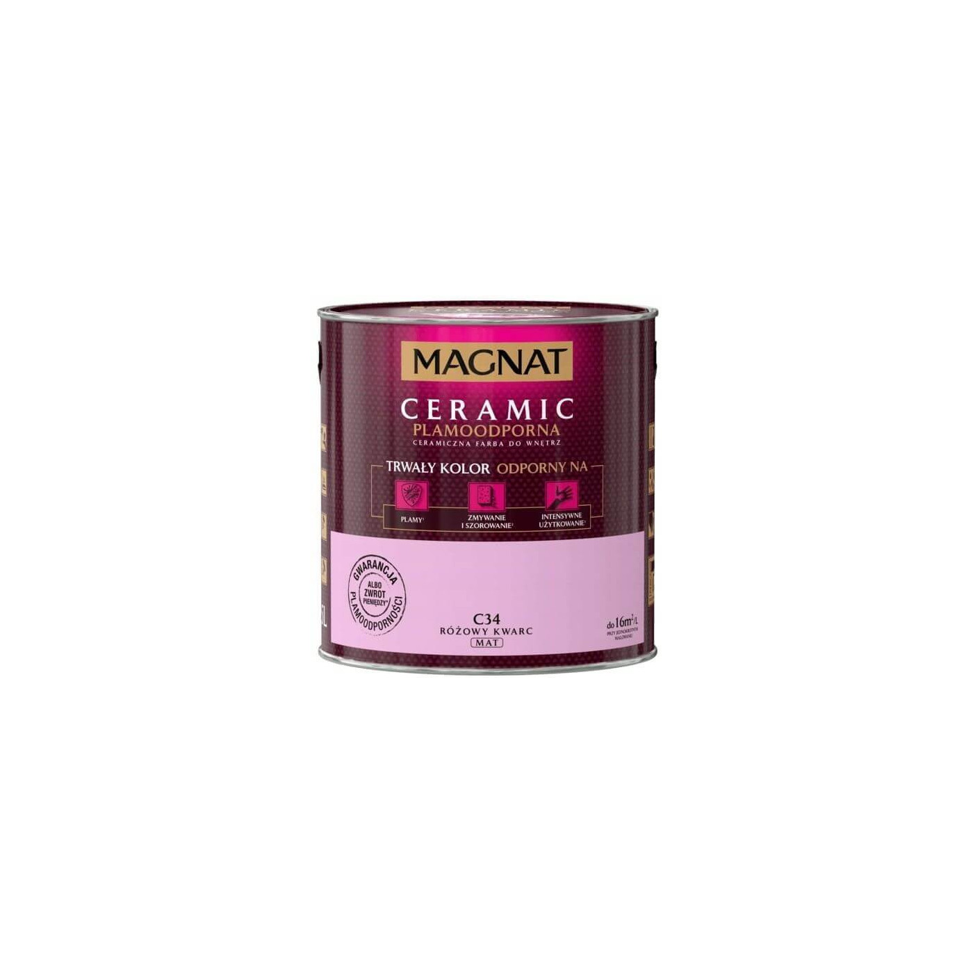 Farba Ceramiczna Magnat Ceramic C34 Różowy Kwarc 2,5l