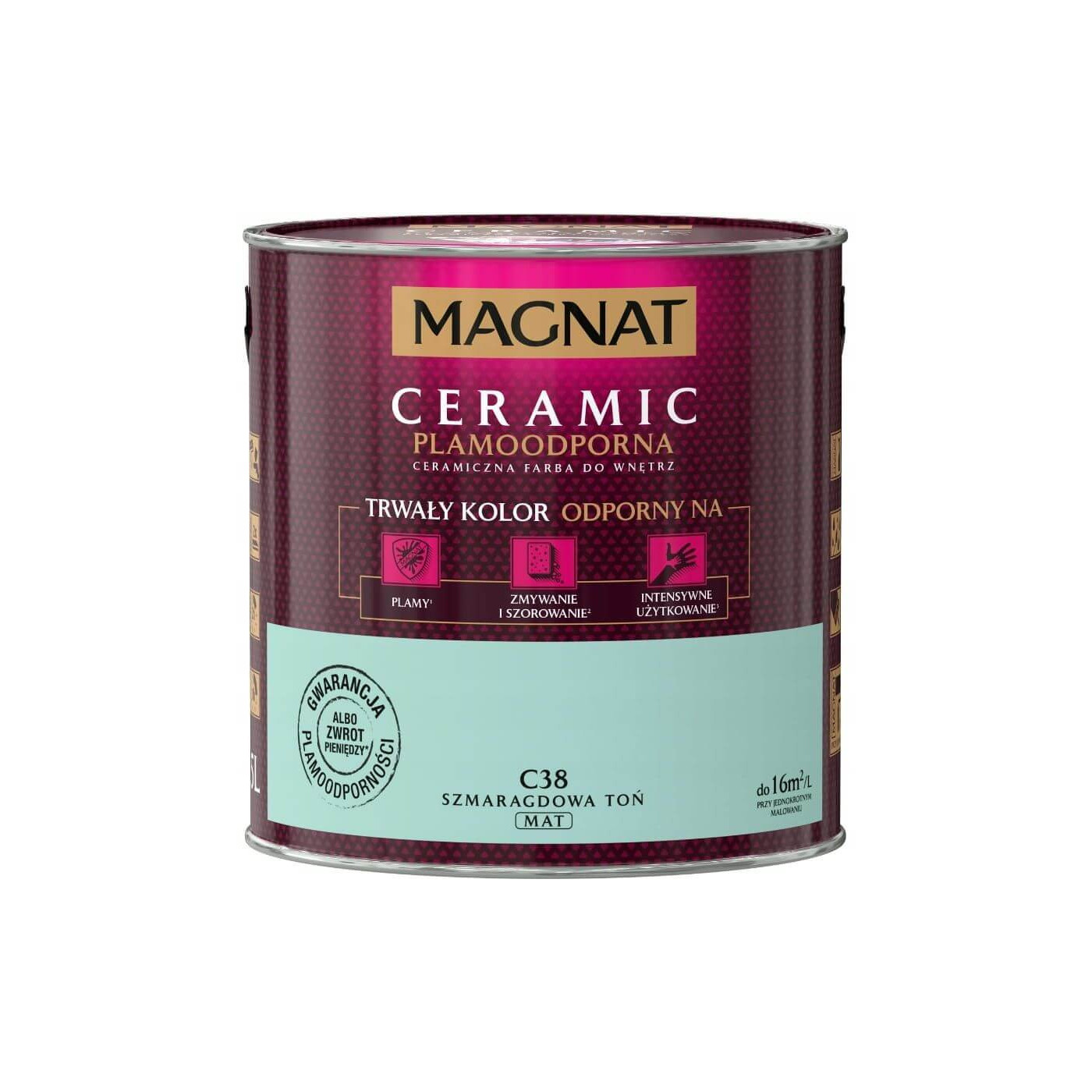 Farba Ceramiczna Magnat Ceramic C38 Szmaragdowa Toń 2,5l