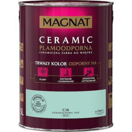 Farba Ceramiczna Magnat Ceramic C38 Szmaragdowa Toń 5l