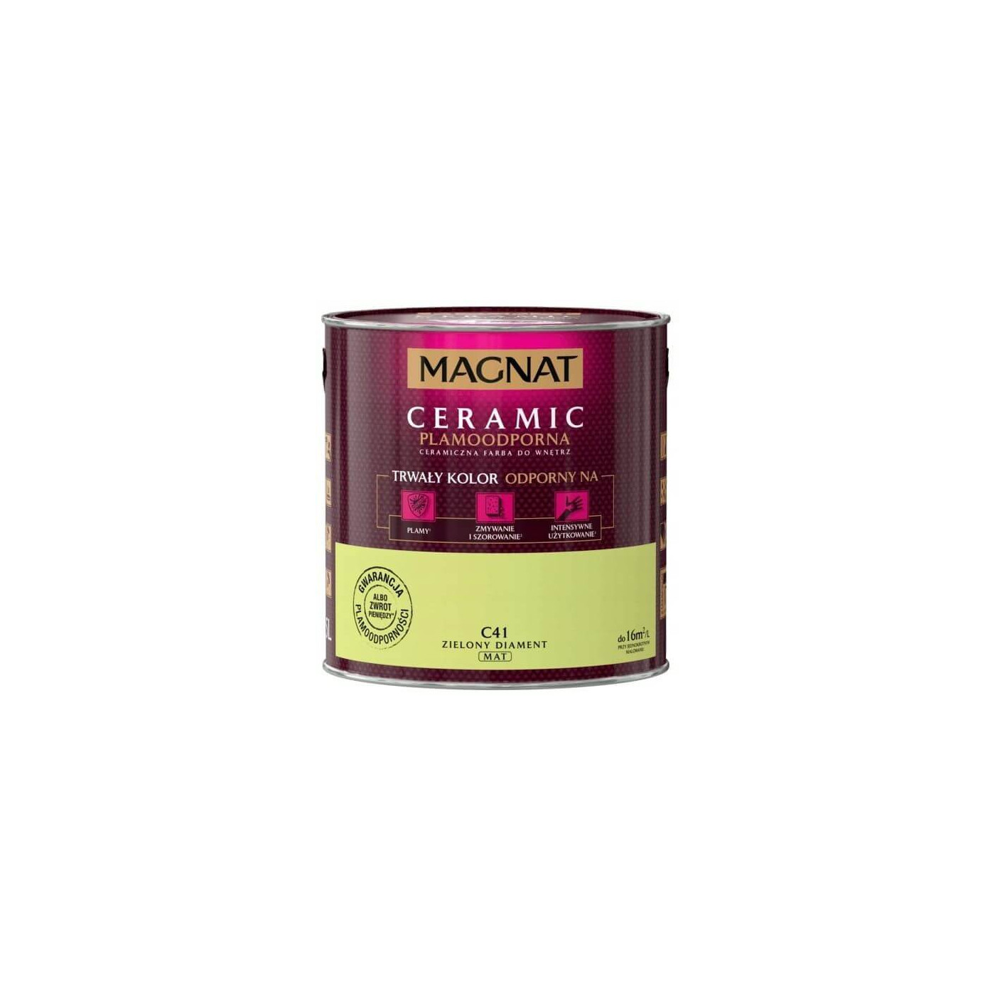 Farba Ceramiczna Magnat Ceramic C41 Zielony Diament 2,5l