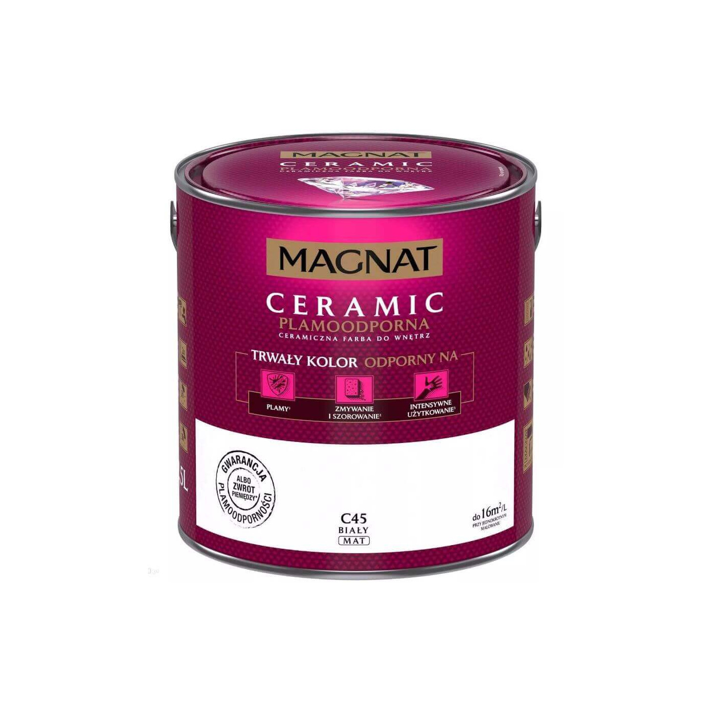 Farba Ceramiczna Magnat Ceramic C45 Biała 2,5l