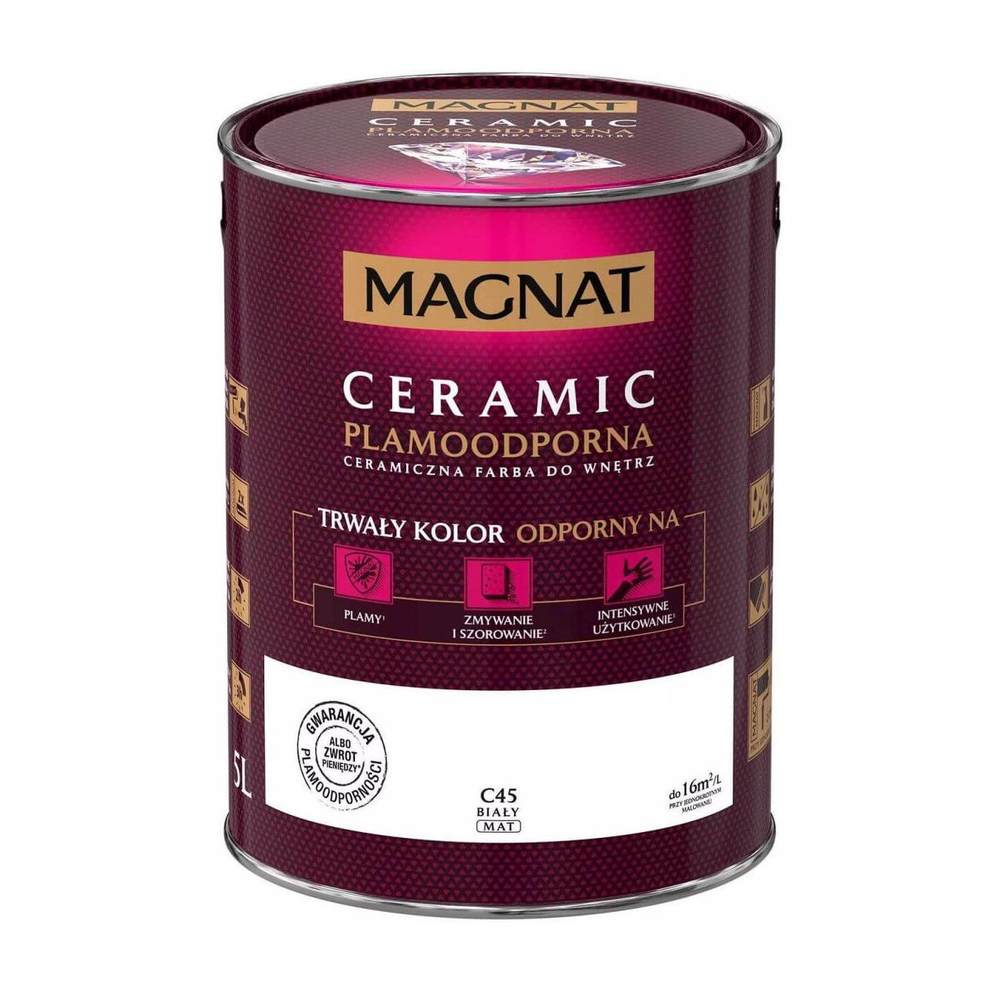 Farba Ceramiczna Magnat Ceramic C45 Biała 5l
