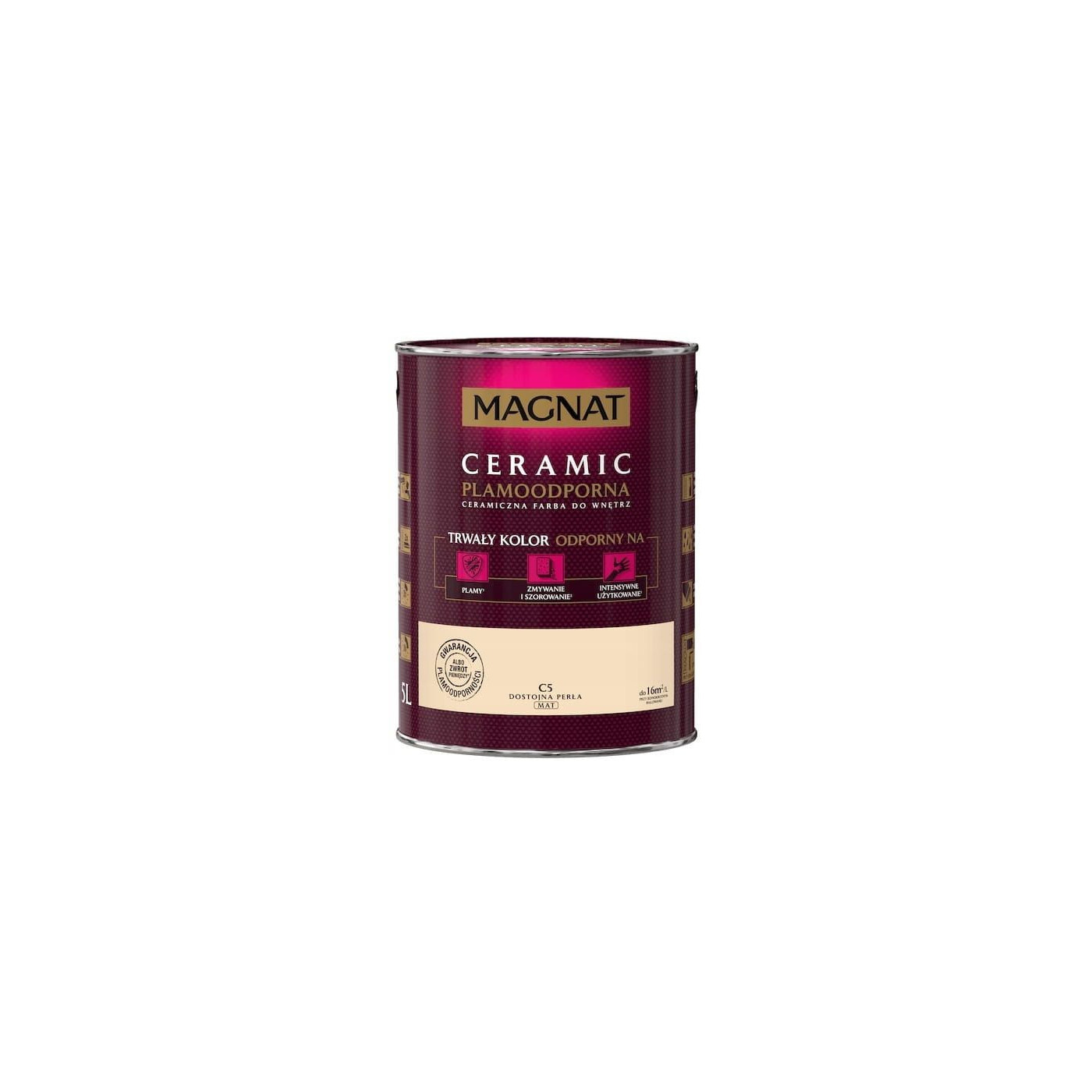 Farba Ceramiczna Magnat Ceramic C5 Dostojna Perła 5l