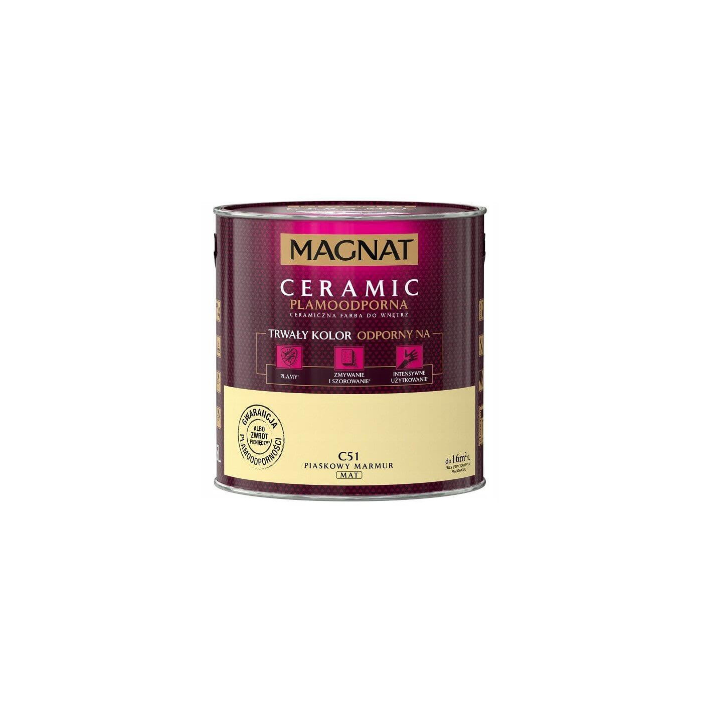 Farba Ceramiczna Magnat Ceramic C51 Piaskowy Marmur 2,5l