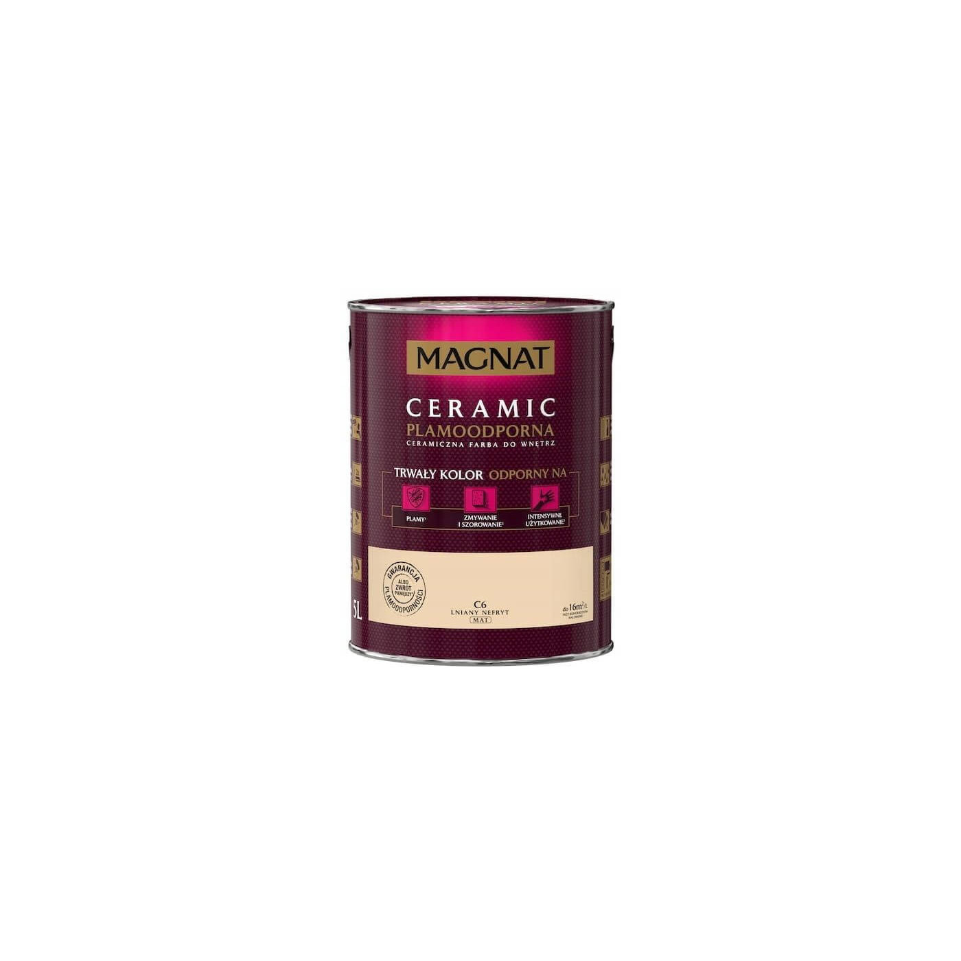 Farba Ceramiczna Magnat Ceramic C6 Lniany Nefryt 5l