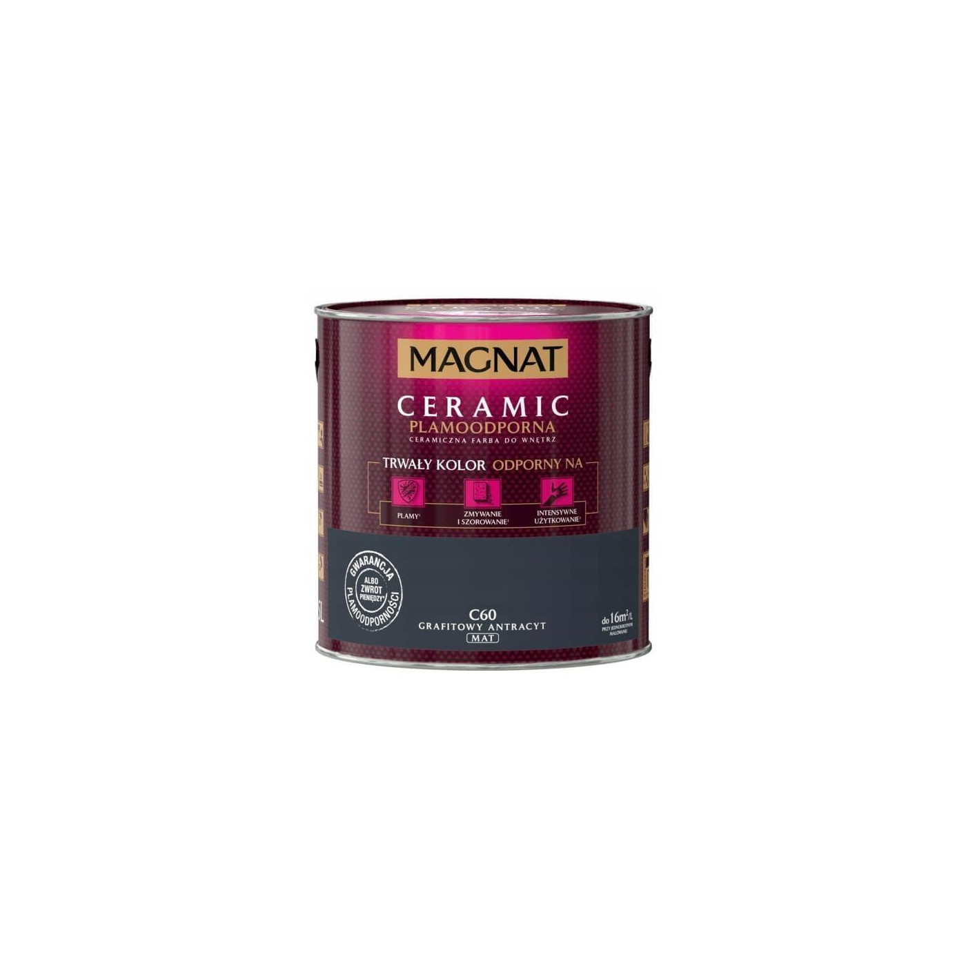 Farba Ceramiczna Magnat Ceramic C60 Grafitowy Antracyt 2,5l