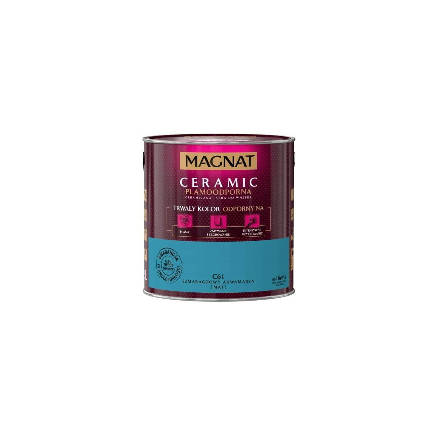 Farba Ceramiczna Magnat Ceramic C61 Szmaragdowy Akwamaryn 2,5l