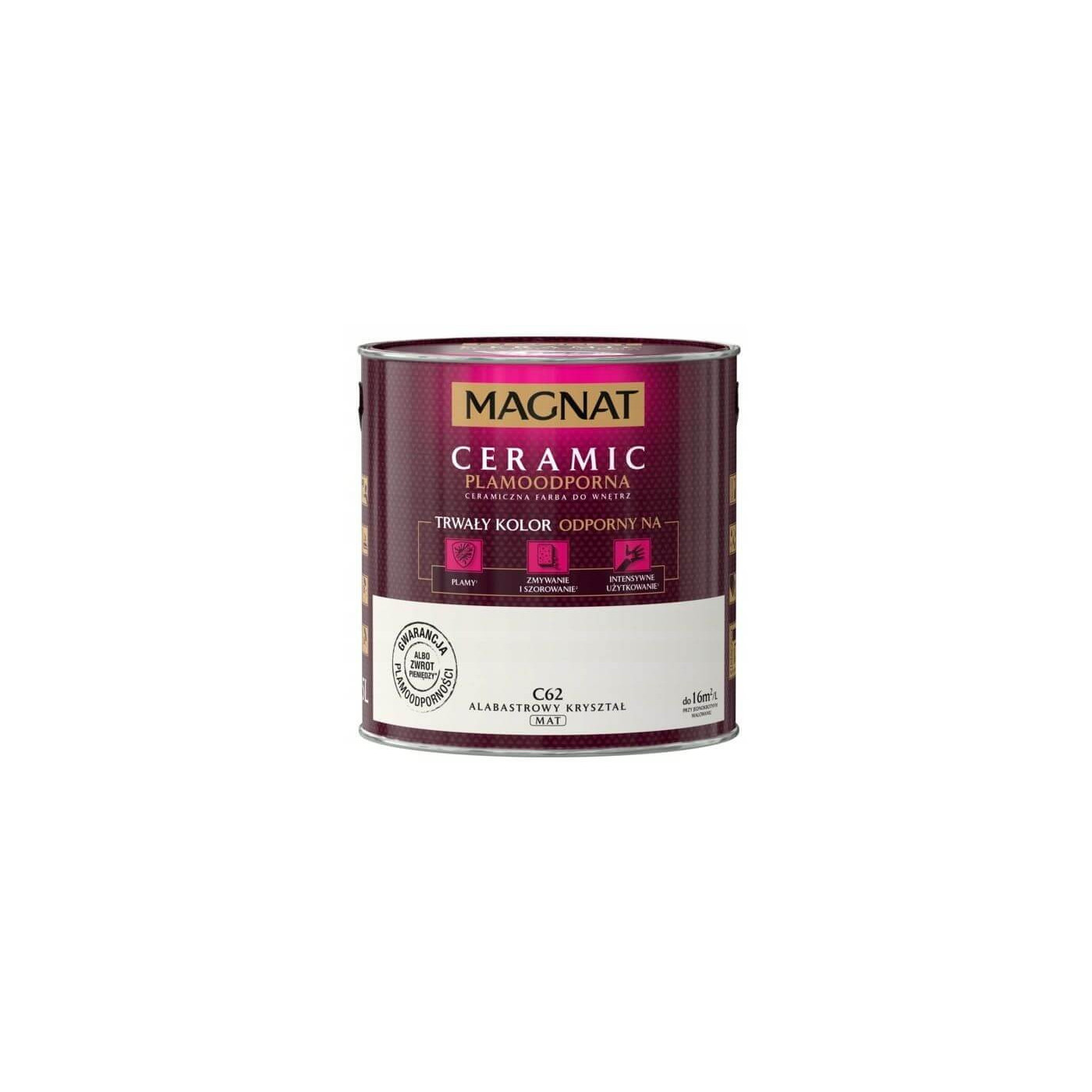 Farba Ceramiczna Magnat Ceramic C62 Alabastrowy Kryształ 2,5l