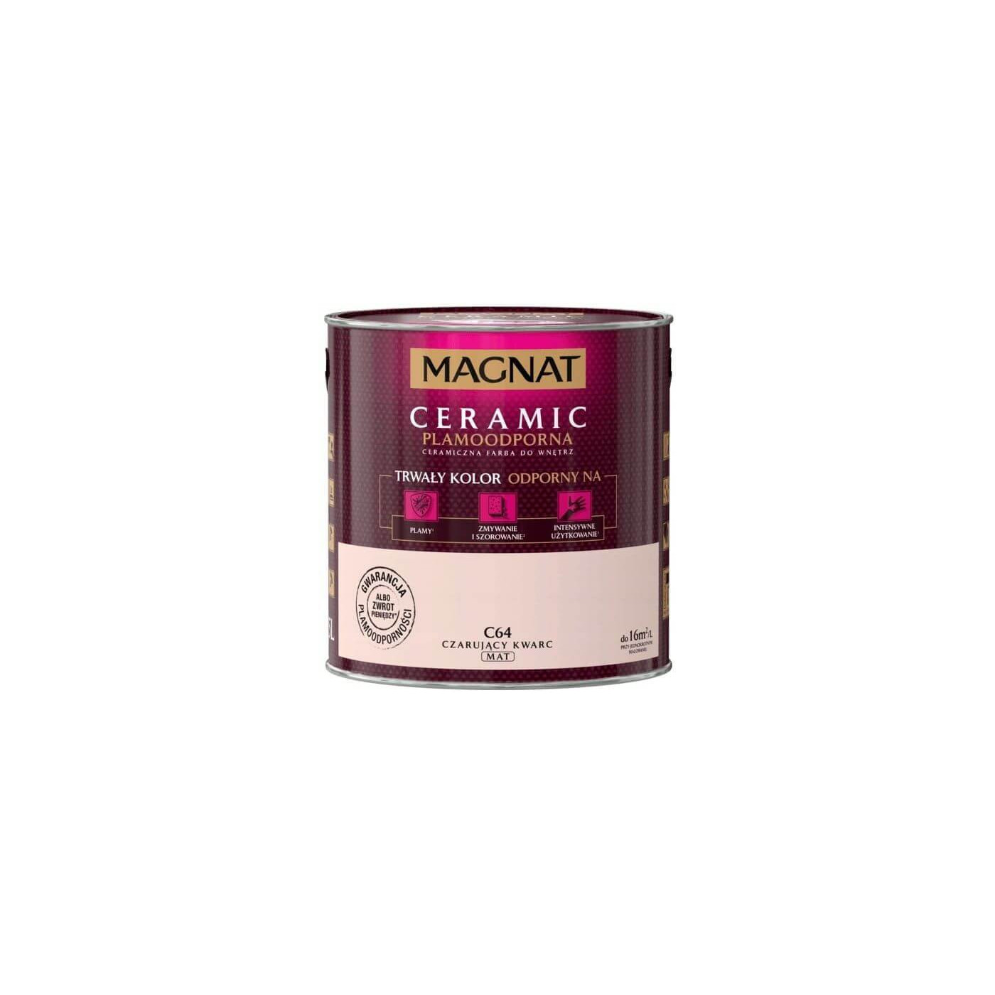 Farba Ceramiczna Magnat Ceramic C64 Czarujący Kwarc 2,5l