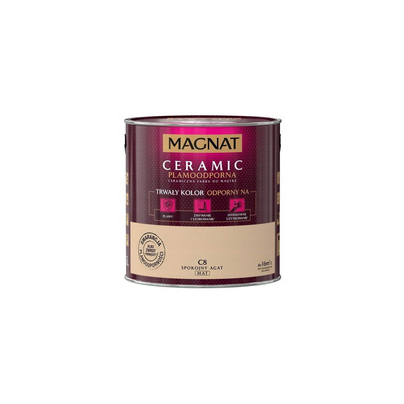 Farba Ceramiczna Magnat Ceramic C8 Spokojny Agat 2,5l