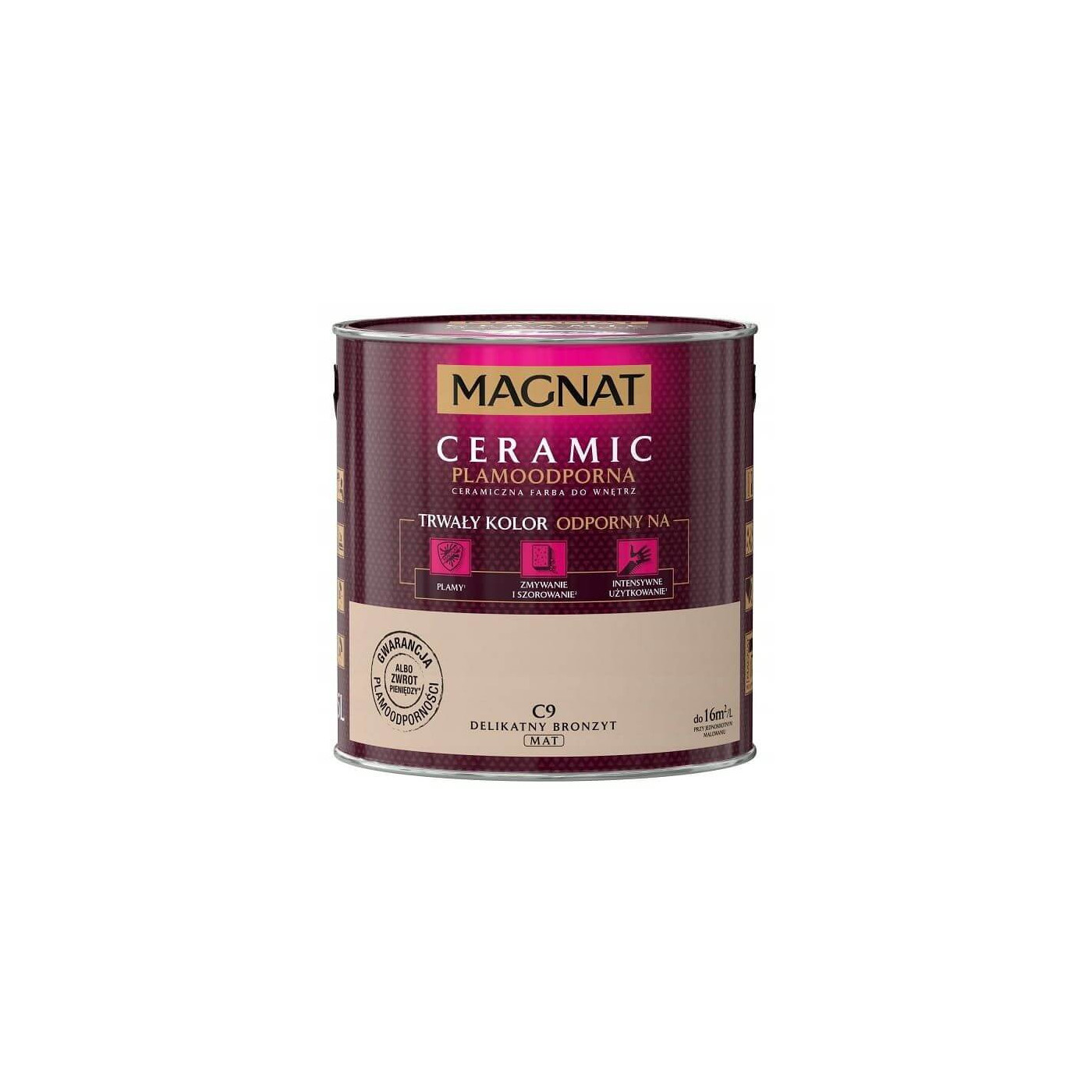 Farba Ceramiczna Magnat Ceramic C9 Delikatny Bronzyt 2,5l