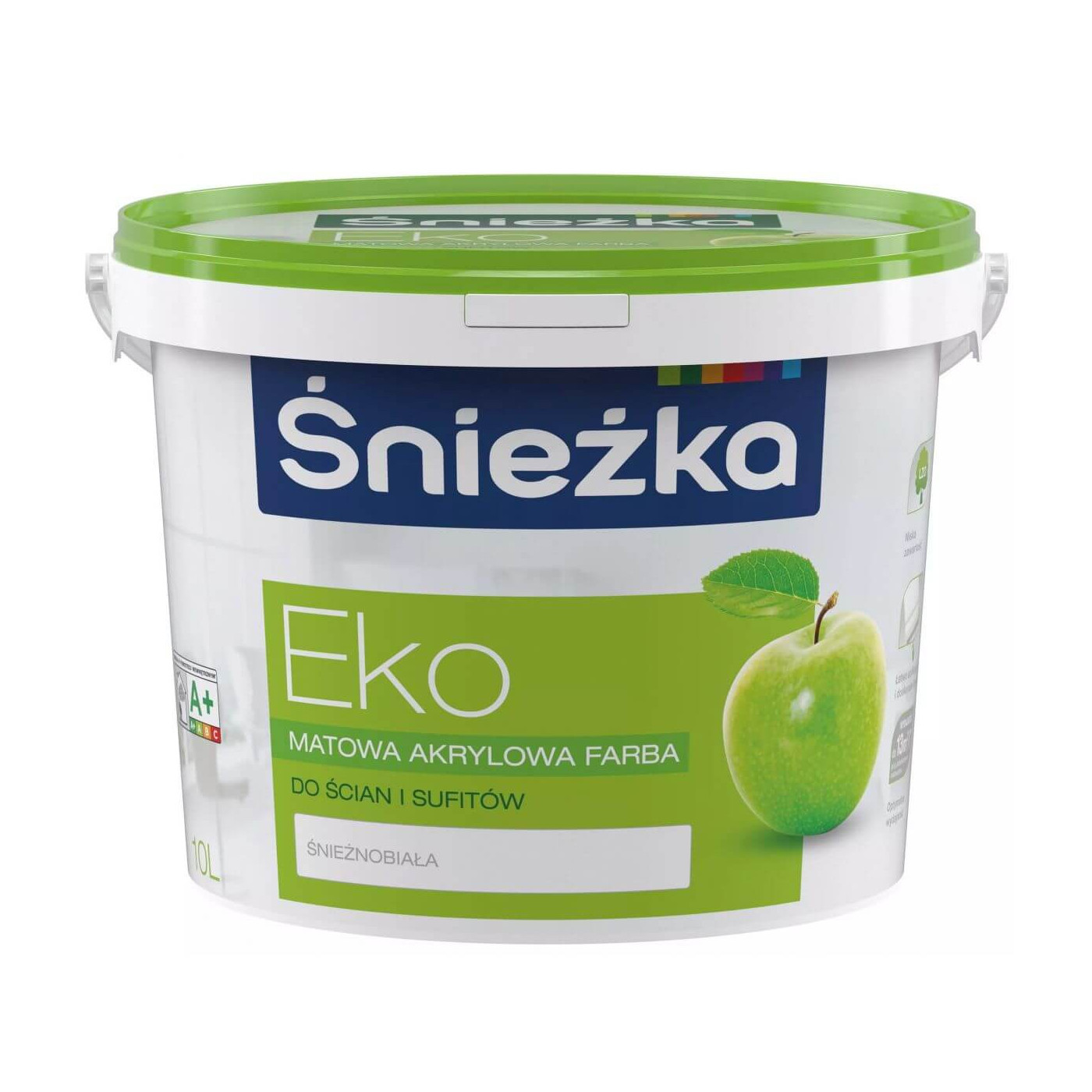 Farba Akrylowa Eko Biała 10L Śnieżka