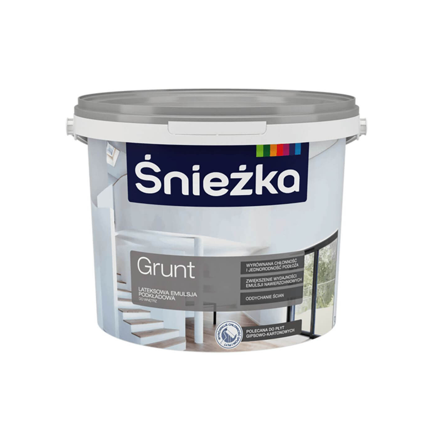Emulsja Lateksowa Grunt Biała 3l Śnieżka