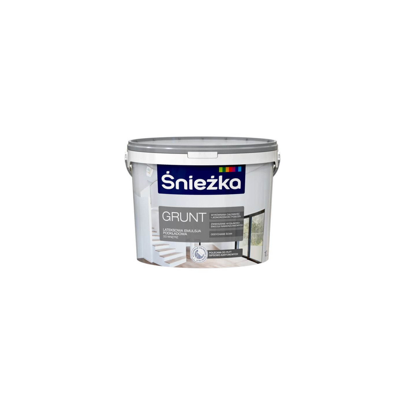 Emulsja Lateksowa Grunt Biała 10L Śnieżka