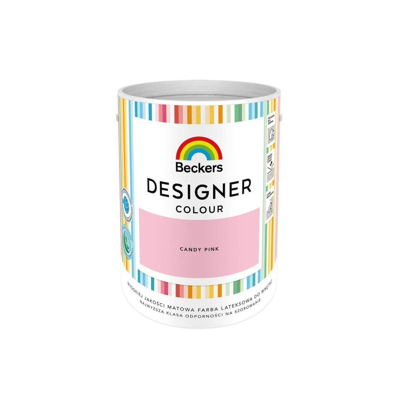 Farba Lateksowa Designer Colour Candy Pink 5L Beckers
