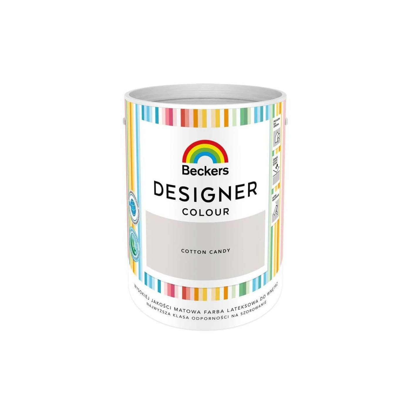 Farba Lateksowa Designer Colour Cotton Candy 5L Beckers
