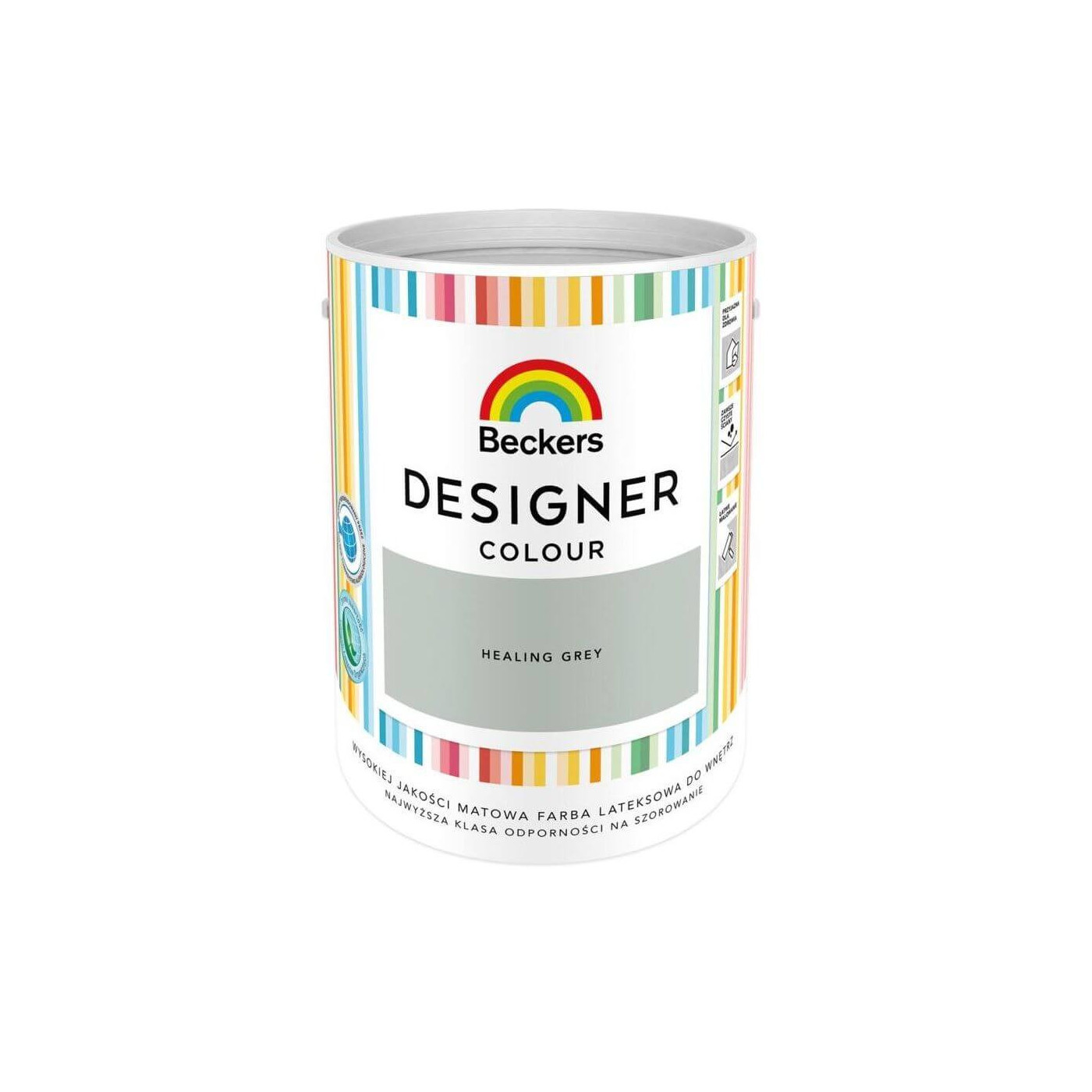 Farba Lateksowa Designer Colour Healing Grey 5L Beckers