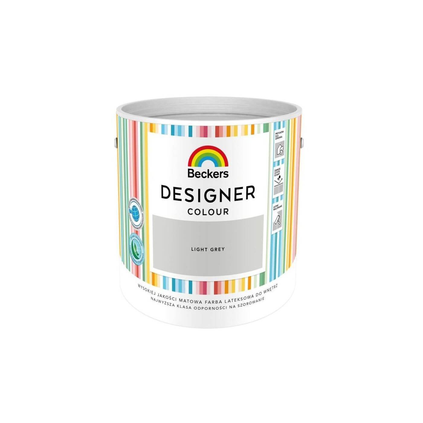 Farba Lateksowa Designer Colour Light Grey 2,5L Beckers
